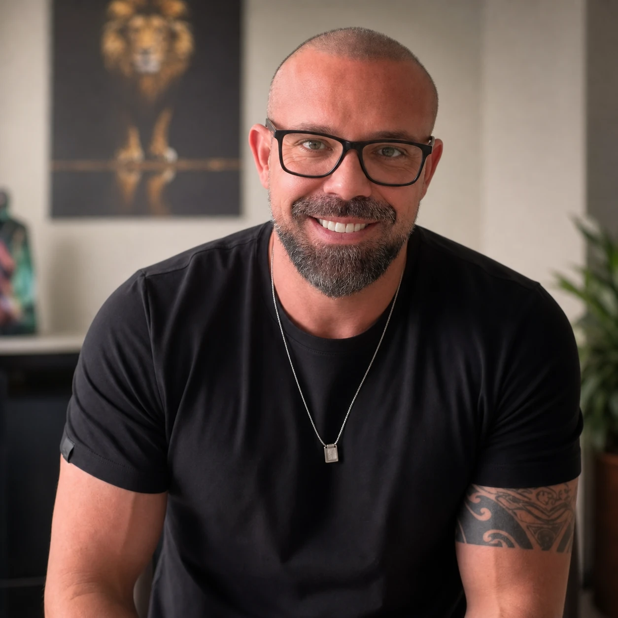 Adriano Castelucci sorrindo em retrato profissional